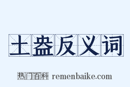 土盎反义词是什么意思的图片